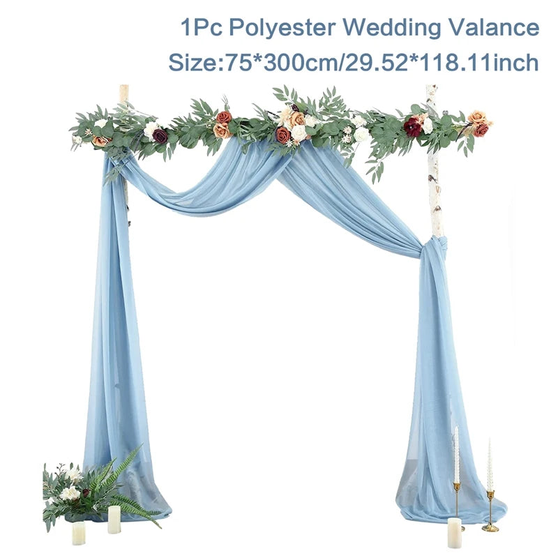 Chiffon Wedding Arch Drape