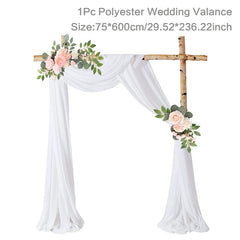 Chiffon Wedding Arch Drape