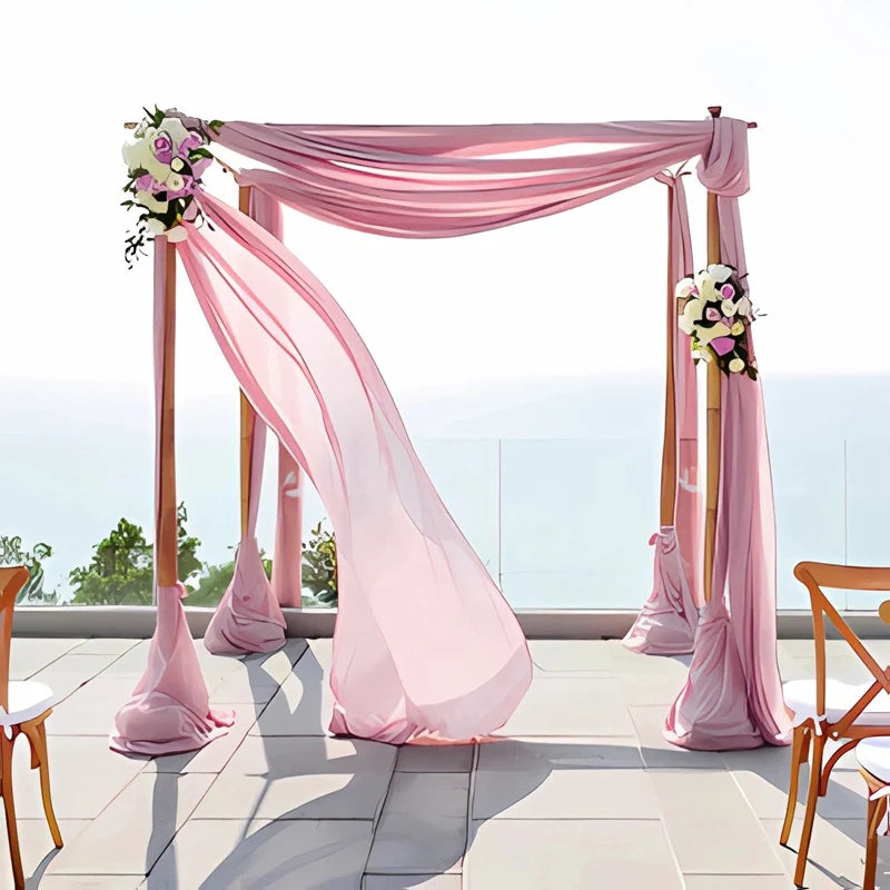 Chiffon Wedding Arch Drape