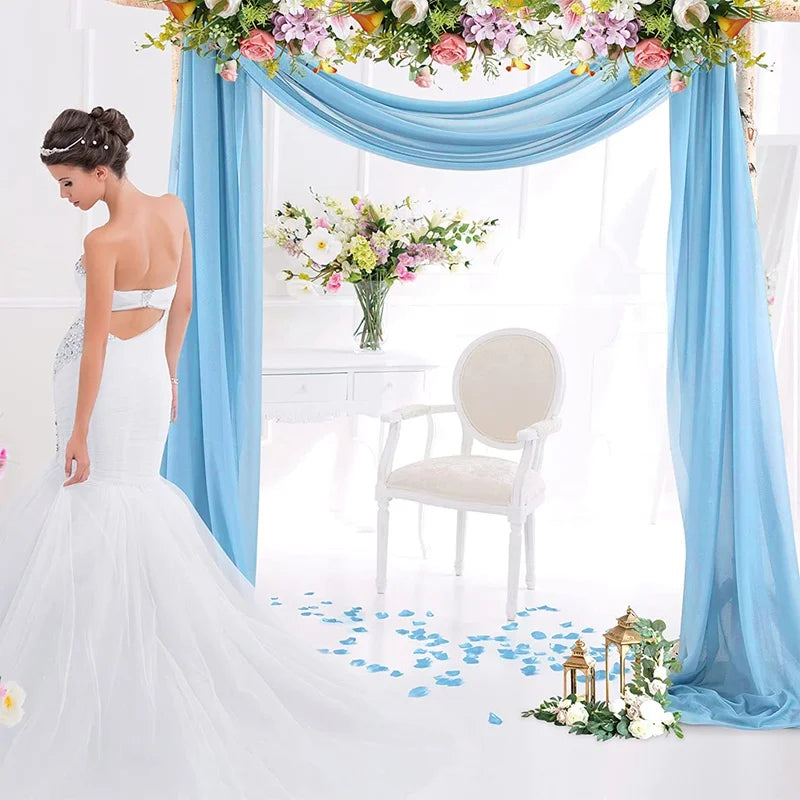 Chiffon Wedding Arch Drape