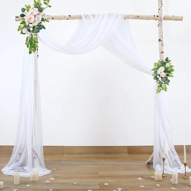 Chiffon Wedding Arch Drape