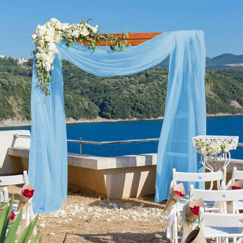 Chiffon Wedding Arch Drape