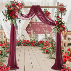 Chiffon Wedding Arch Drape