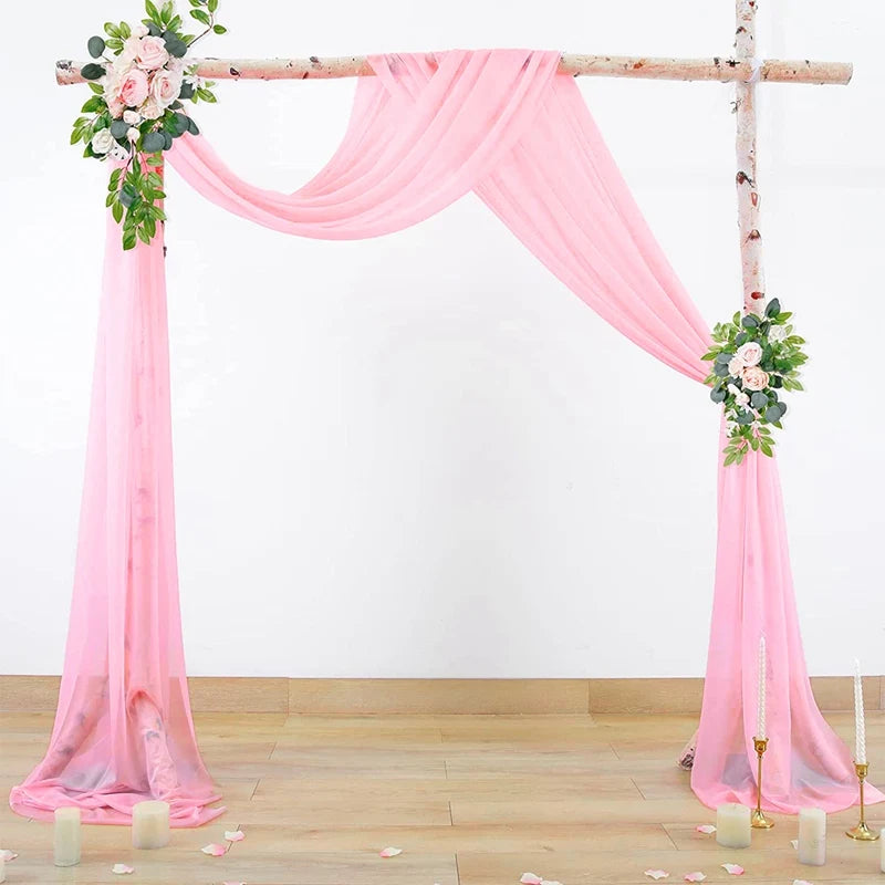 Chiffon Wedding Arch Drape