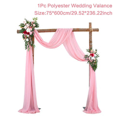 Chiffon Wedding Arch Drape