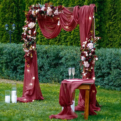 Chiffon Wedding Arch Drape