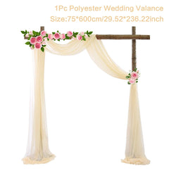 Chiffon Wedding Arch Drape