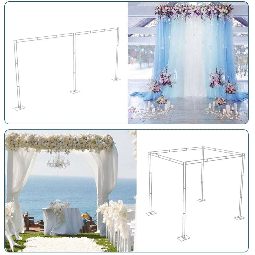 10ft Adjustable Wedding Backdrop Stand Kit