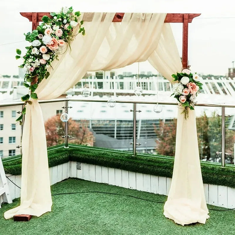 Chiffon Wedding Arch Drape