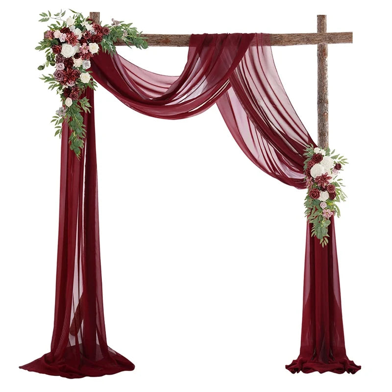 Chiffon Wedding Arch Drape