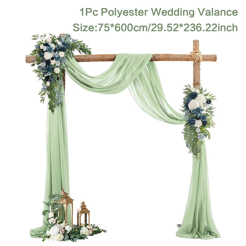 Chiffon Wedding Arch Drape