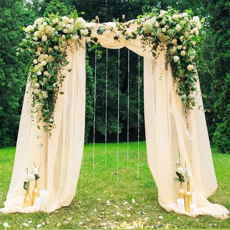 Chiffon Wedding Arch Drape