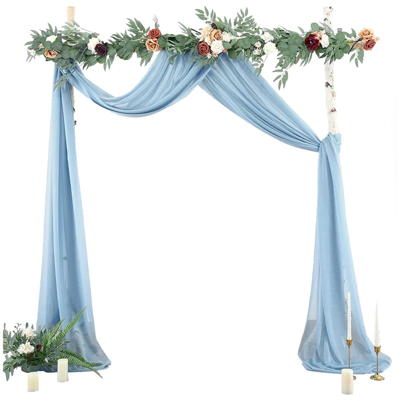 Chiffon Wedding Arch Drape