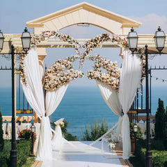 Heart-Shaped Balloon Arch Frame for Wedding Displays