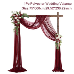 Chiffon Wedding Arch Drape