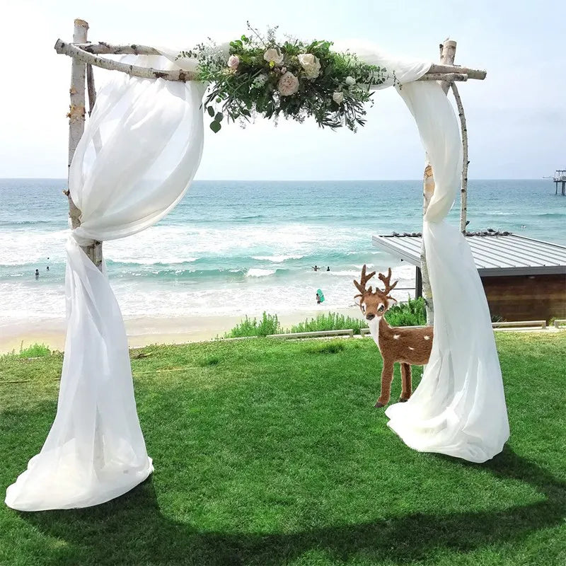 Chiffon Wedding Arch Drape