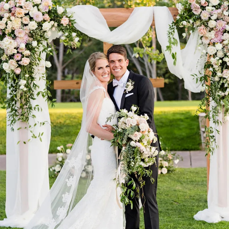 Chiffon Wedding Arch Drape